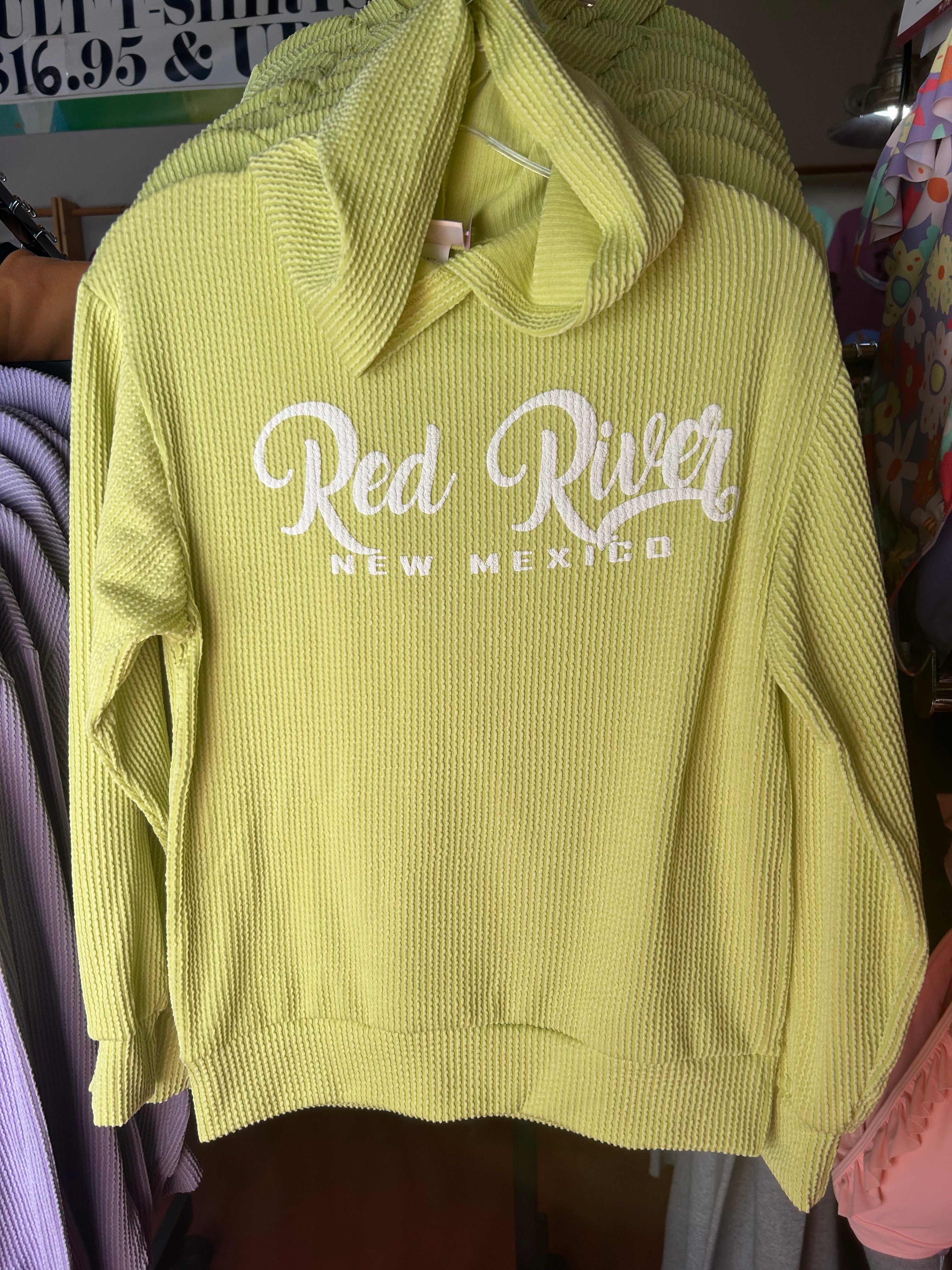 Ribbed Red River Hoodie