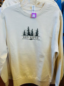 Red River Embroidered Trees Crew